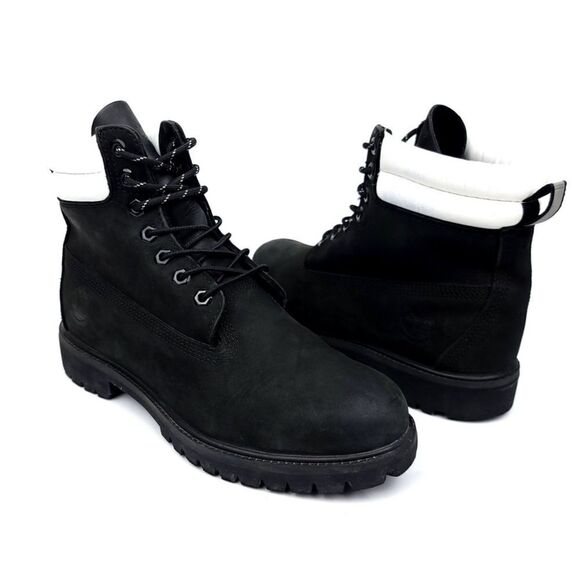 RARE Timberland Black Mono 6-Inch Premium PrimaLoft 400G Waterproof Boot Men 9 - Picture 1 of 10
